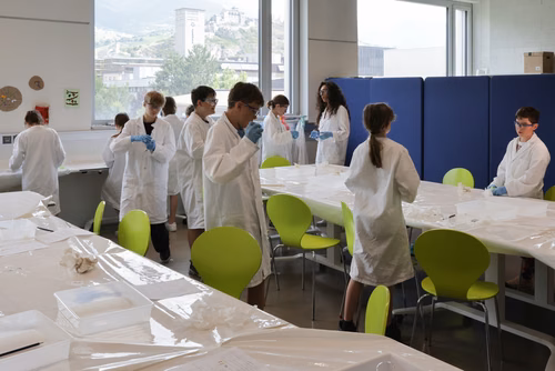 Destiné aux jeunes filles et garçons de sept à seize ans, il propose une approche pédagogique active et ludique qui éveille l’intérêt pour les sciences et pour les technologies. Ce, grâce à un partenariat avec UBS et la collaboration entre le Service de promotion des sciences de l’EPFL, l’EPFL Valais Wallis et le Canton du Valais. Canton du Valais  NCCR Catalysis, pôle de recherche du fonds national Suisse