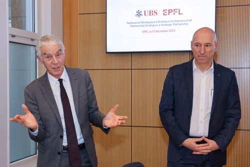 EPFL and UBS are launching a strategic partnership to promote innovation and young entrepreneurship. The cooperation also focuses on expanding access to education in STEM subjects for children and young people and promoting young talent.