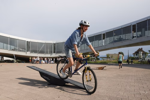 Festive event at the closing of Bike to Work 