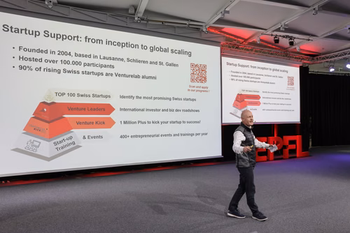 13th edition of the Startup Champions Seed Night 2024 at the Rolex Forum at EPFL.