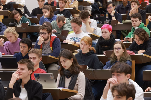 Students in auditorium