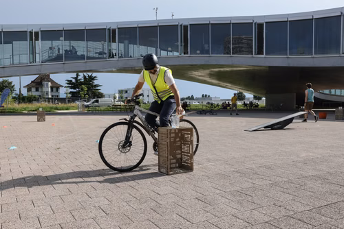 Festive event at the closing of Bike to Work 