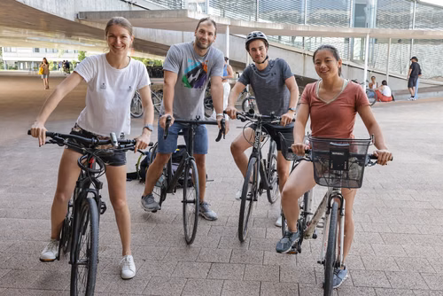 Festive event at the closing of Bike to Work 