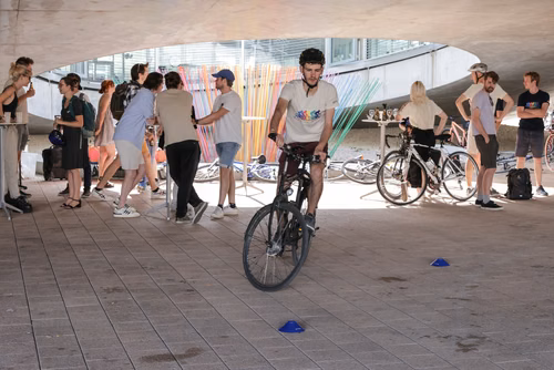 Festive event at the closing of Bike to Work 