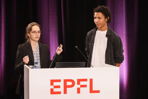 Cérémonie officielle promouvant l'excellence mathématique à l'EPFL, notamment en présence de notre lauréat et notre lauréate du médaille Fields.