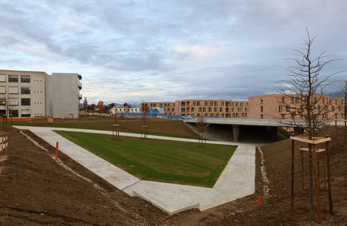 Chantier traversée route cantonale