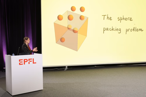 Cérémonie officielle promouvant l'excellence mathématique à l'EPFL, notamment en présence de notre lauréat et notre lauréate du médaille Fields.