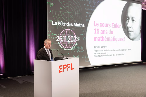Cérémonie officielle promouvant l'excellence mathématique à l'EPFL, notamment en présence de notre lauréat et notre lauréate du médaille Fields.