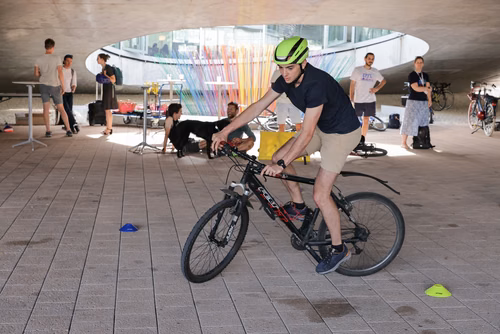 Festive event at the closing of Bike to Work 
