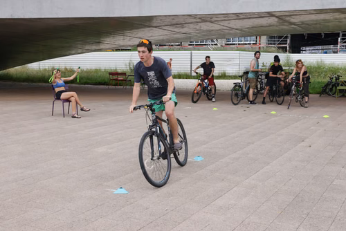 Festive event at the closing of Bike to Work 