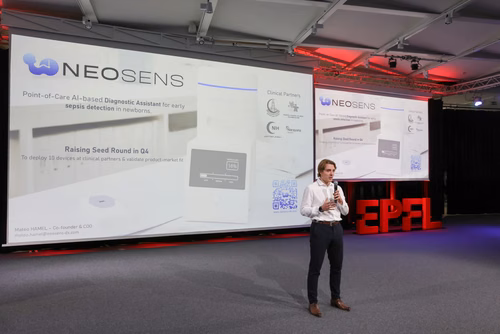 13th edition of the Startup Champions Seed Night 2024 at the Rolex Forum at EPFL.