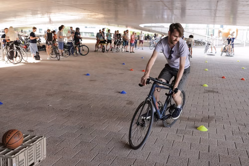 Festive event at the closing of Bike to Work 