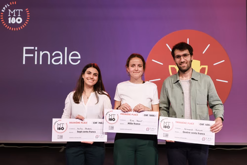 The 14 PhD Students finalists of the competition My Thesis in 180 seconds (MT180)  present their research in simple, straightforward terms in 3 minutes exactly, in English or in French, using humour, metaphores and examples.