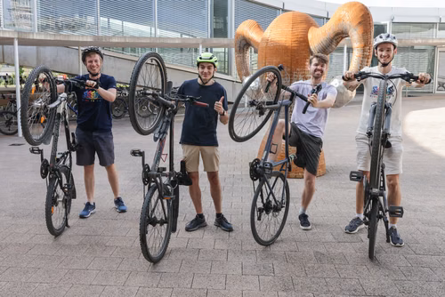 Festive event at the closing of Bike to Work 