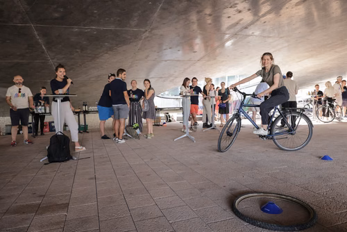 Festive event at the closing of Bike to Work 