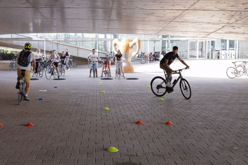 Festive event at the closing of Bike to Work 