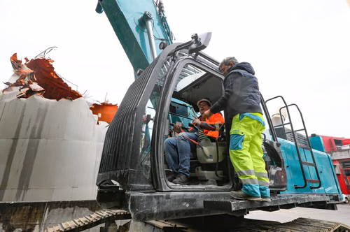 Démontage cuves mazout 