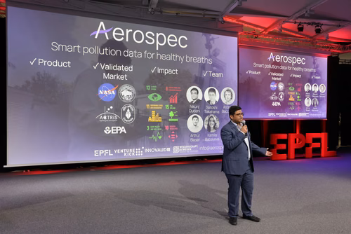 13th edition of the Startup Champions Seed Night 2024 at the Rolex Forum at EPFL.