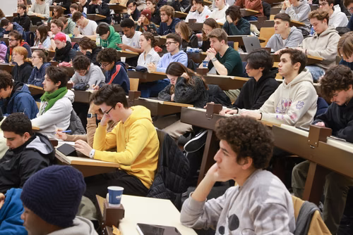 Students in auditorium