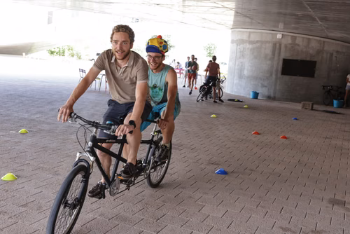 Festive event at the closing of Bike to Work 