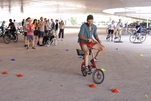 Festive event at the closing of Bike to Work 