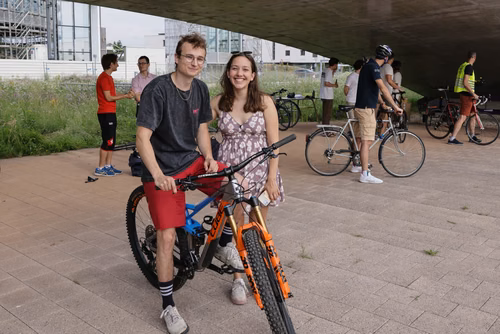Festive event at the closing of Bike to Work 