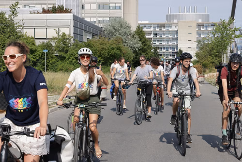 Festive event at the closing of Bike to Work 