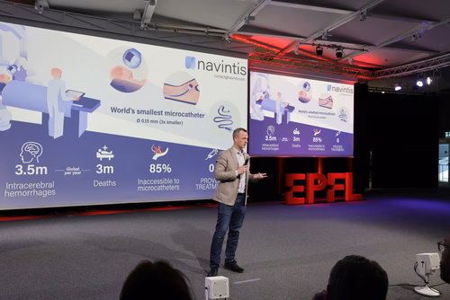 13th edition of the Startup Champions Seed Night 2024 at the Rolex Forum at EPFL.