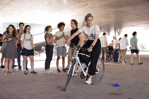 Festive event at the closing of Bike to Work 