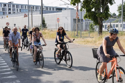 Festive event at the closing of Bike to Work 