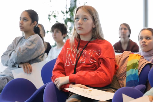 Atelier robotique pour les filles Campus Biotech, remise des attestations