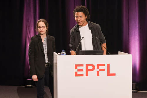 Cérémonie officielle promouvant l'excellence mathématique à l'EPFL, notamment en présence de notre lauréat et notre lauréate du médaille Fields.