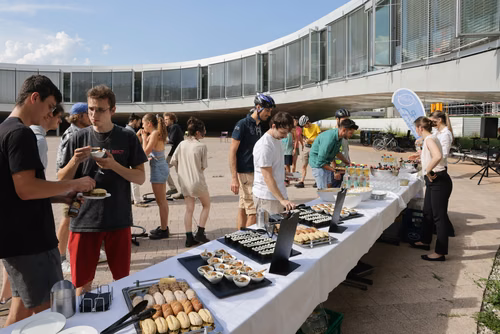 Festive event at the closing of Bike to Work 