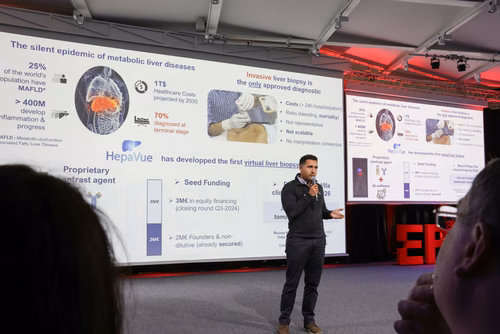13th edition of the Startup Champions Seed Night 2024 at the Rolex Forum at EPFL.