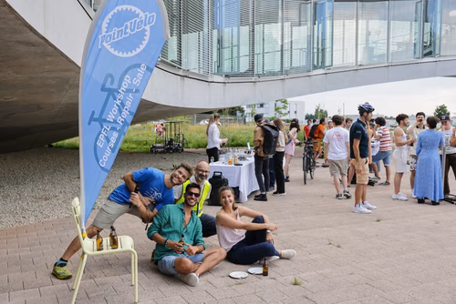 Festive event at the closing of Bike to Work 