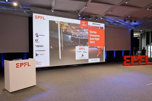 Co-organized by EPFL Alumni, EPFL Vice Presidency for Innovation & venturelab, the Startup Champions Seed Night is an annual startup conference & pitch competition bringing together the most promising entrepreneurs from EPFL and the rest of Switzerland, angel investors, mentors, industry leaders and local researchers and student.