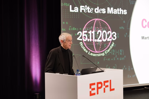 Cérémonie officielle promouvant l'excellence mathématique à l'EPFL, notamment en présence de notre lauréat et notre lauréate du médaille Fields.
