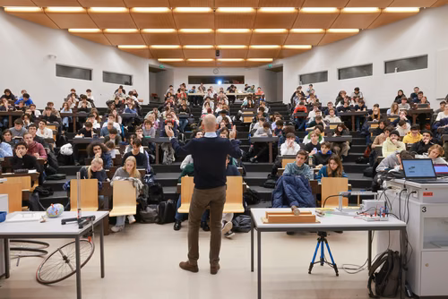 Students in auditorium