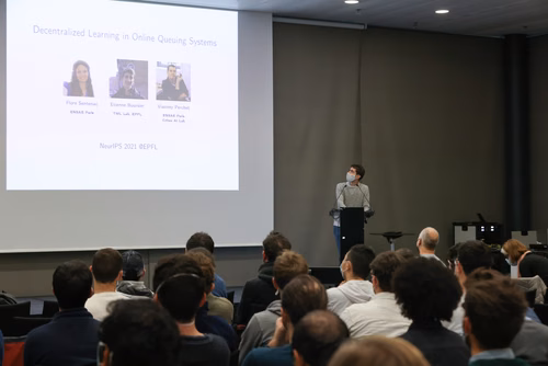 The Conference on Neural Information Processing Systems (NeurIPS) is the main machine learning conference.