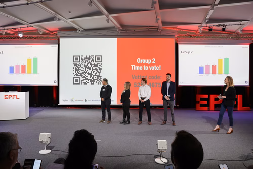 13th edition of the Startup Champions Seed Night 2024 at the Rolex Forum at EPFL.