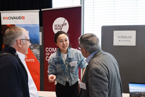 12th edition of the Startup Champions Seed Night 2023 at the Rolex Forum at EPFL