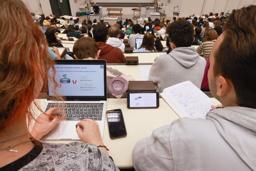 Students in auditorium