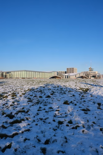Campus sous la neige