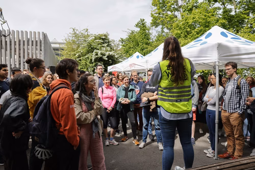 Bike to work is a team challenge that encourages the EPFL community to cycle to campus during May and June.