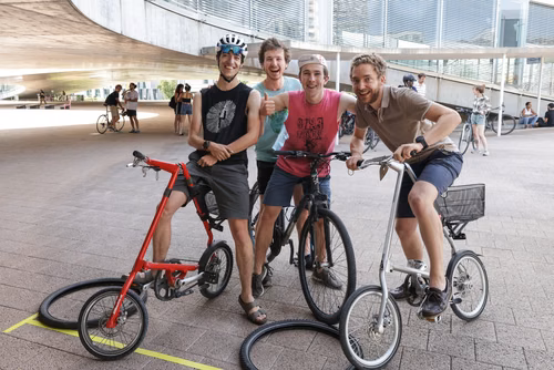 Festive event at the closing of Bike to Work 