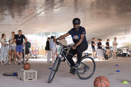 Festive event at the closing of Bike to Work 