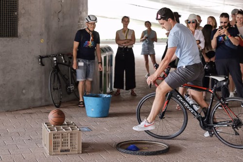 Festive event at the closing of Bike to Work 