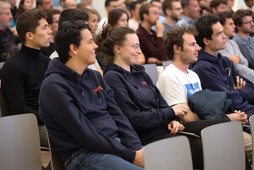 The new mechanical and electronic prototyping Discovery Learning Lab – known as the Student Prototyping and Outreach Tank, or “SPOT” for short – opened its doors. Evening with the Students. (Discovery Learning Lab)