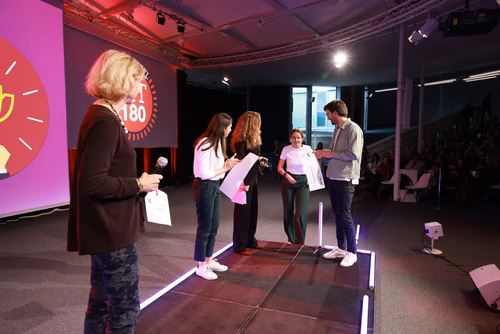 The 14 PhD Students finalists of the competition My Thesis in 180 seconds (MT180)  present their research in simple, straightforward terms in 3 minutes exactly, in English or in French, using humour, metaphores and examples.