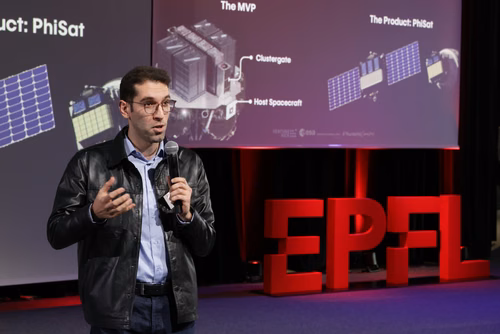 13th edition of the Startup Champions Seed Night 2024 at the Rolex Forum at EPFL.